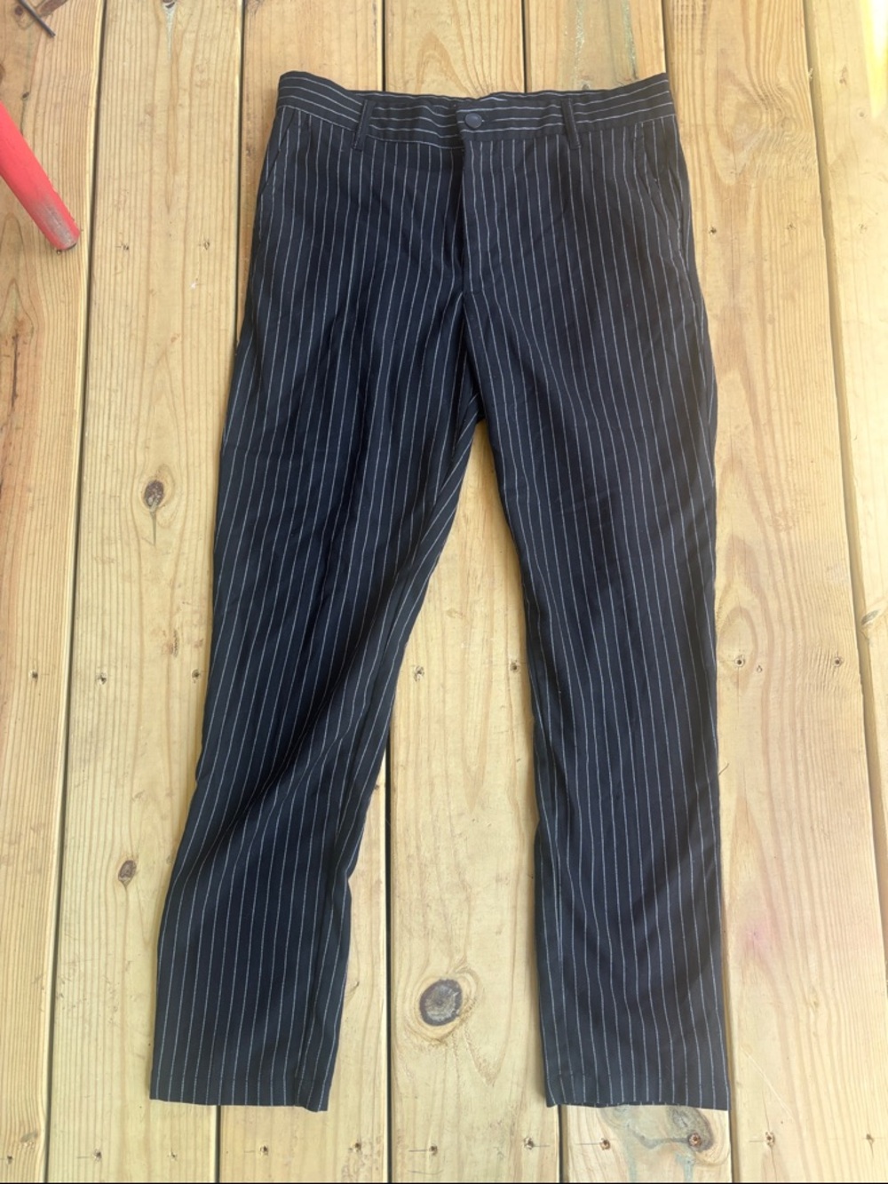 Forever 21 men’s Black Pinstripe Dress Slacks